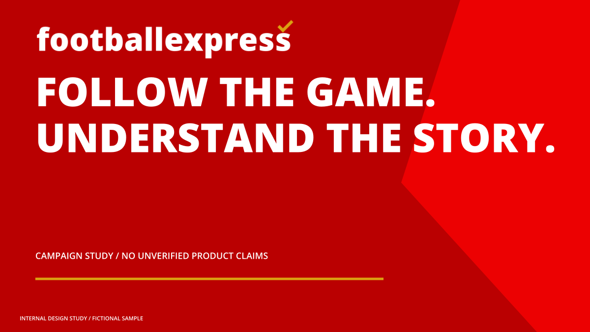 Football Express campaign landscape illustrative application