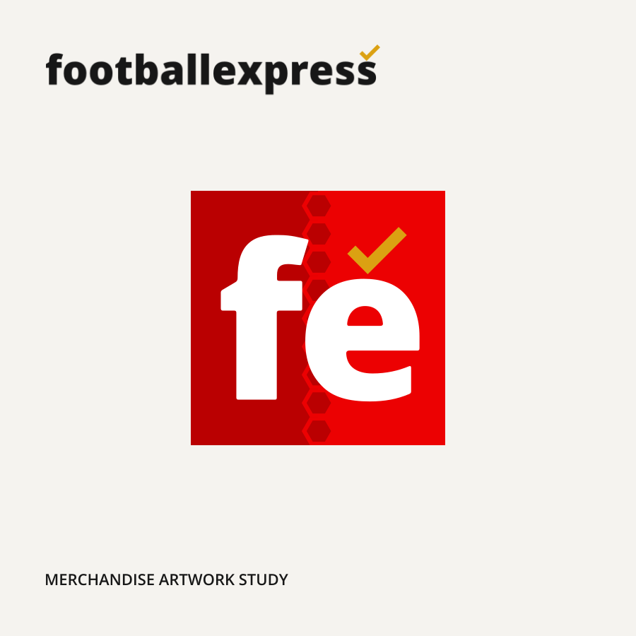Football Express shirt chest art illustrative application